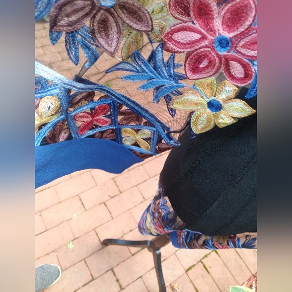 So Sheer Royal Blue Open Front Leisure Robe STUNNING 💗 - Picture 8 of 9